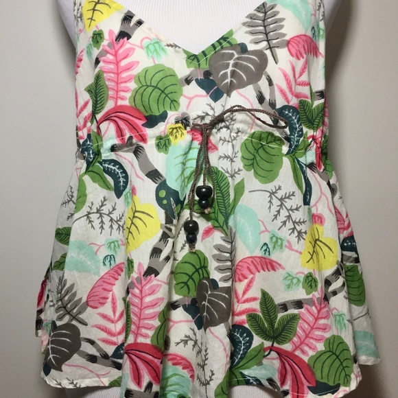 French label Floral print spaghetti strap top - Picture 3 of 4